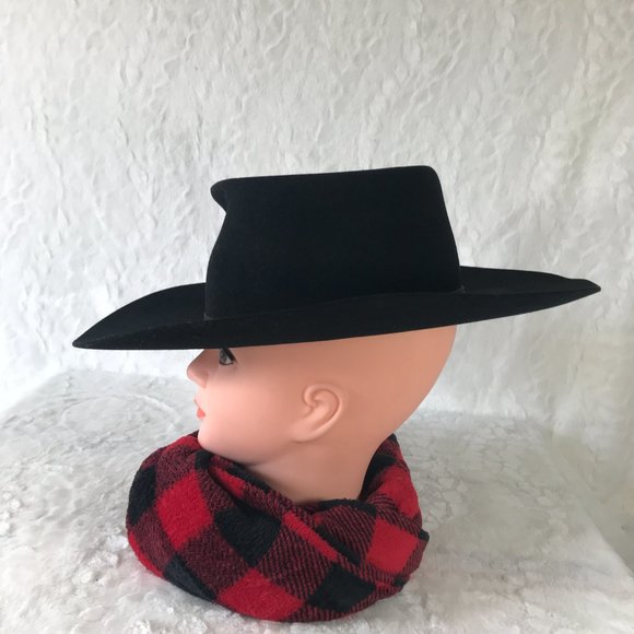 Vintage Oshman's 7X Beaver XXXX Western Wear Cowboy Hat 6 7/8 - Picture 3 of 14